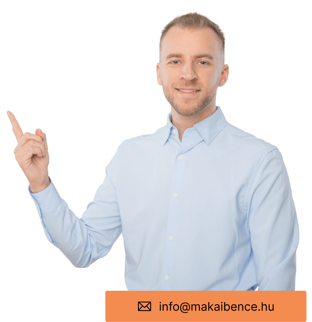 Makai Bence webdesigner, aki a közös munka felé invitál