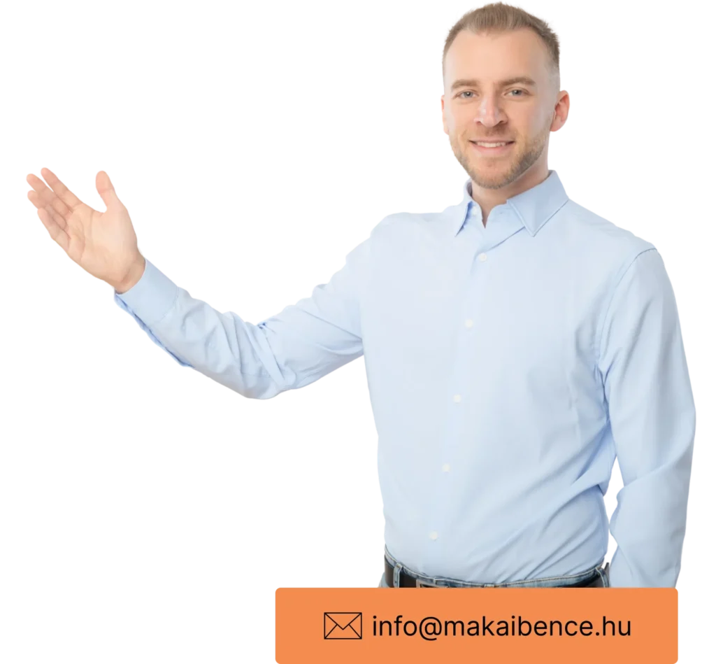 Makai Bence webdesigner, aki a közös munka felé invitál