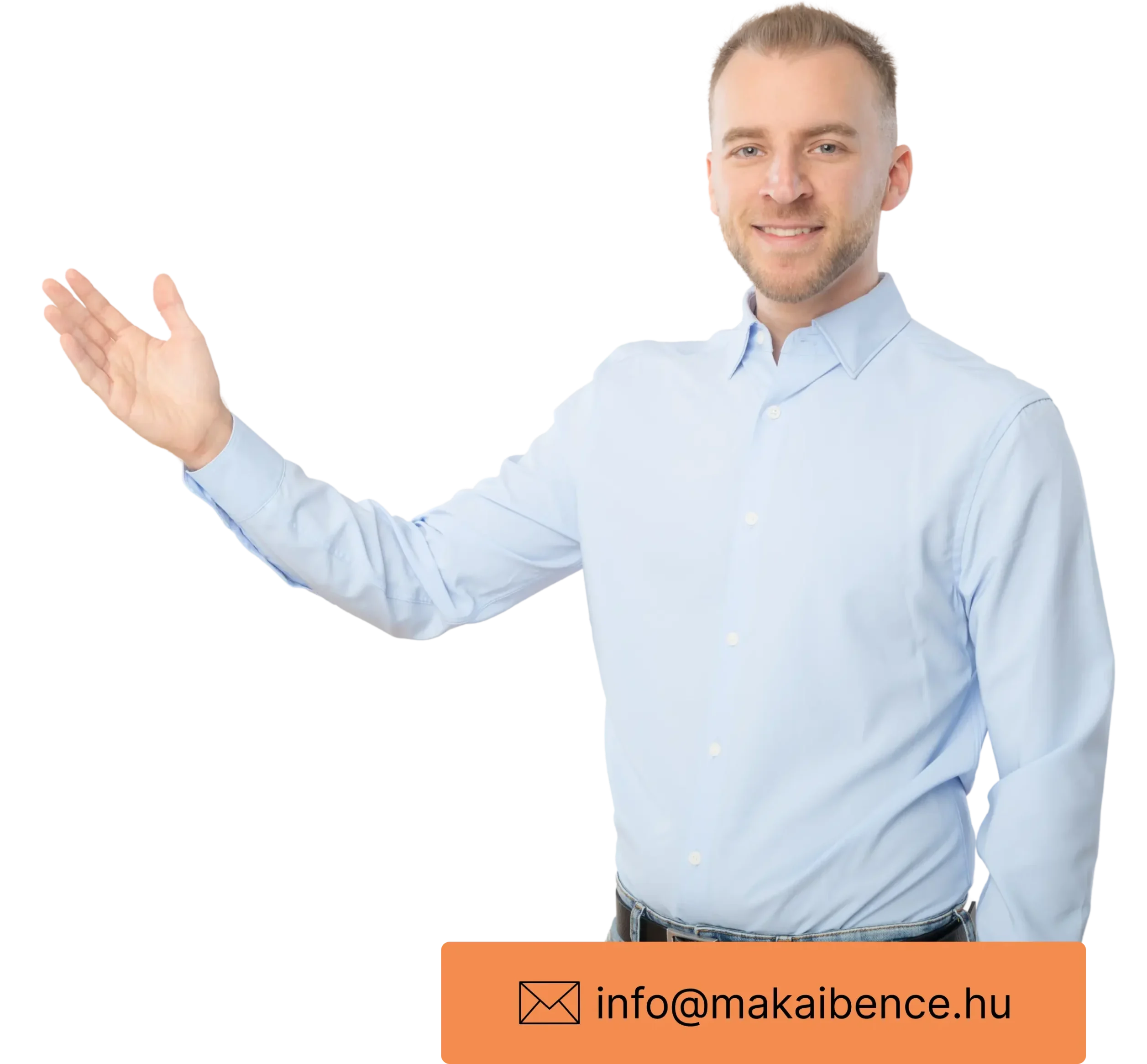 Makai Bence webdesigner, aki a közös munka felé invitál